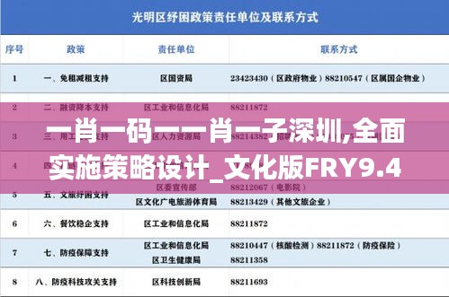 一肖一碼一一肖一子深圳,全面實(shí)施策略設(shè)計(jì)_文化版FRY9.46