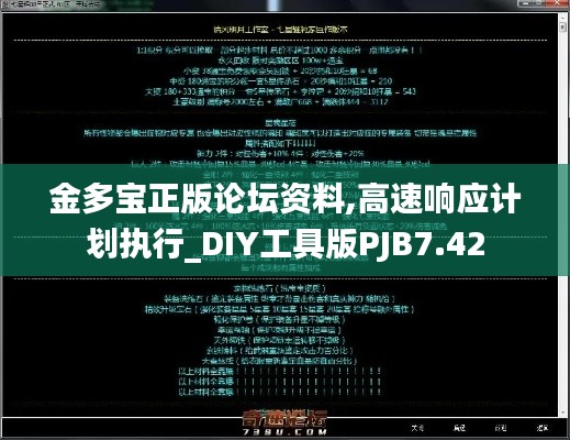 金多寶正版論壇資料,高速響應(yīng)計(jì)劃執(zhí)行_DIY工具版PJB7.42