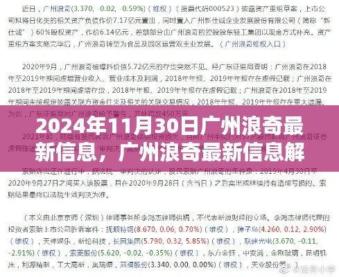 2024年11月30日廣州浪奇最新動態(tài)及信息解析，機(jī)遇與挑戰(zhàn)一覽