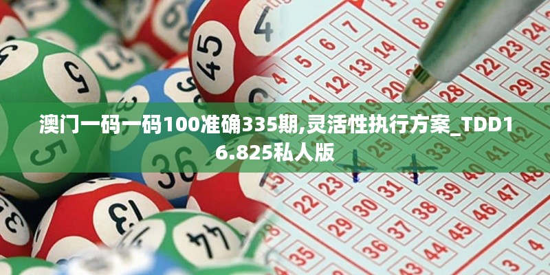 澳門一碼一碼100準確335期,靈活性執(zhí)行方案_TDD16.825私人版