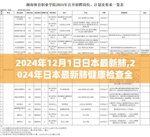 2024年日本最新肺健康檢查指南，全面攻略與自檢步驟