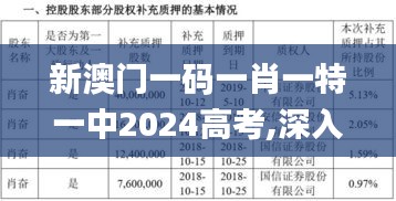 新澳門一碼一肖一特一中2024高考,深入數(shù)據(jù)解答解釋落實(shí)_戶外版6.304
