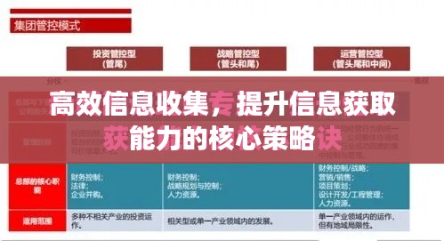 高效信息收集，提升信息獲取能力的核心策略