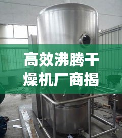 高效沸騰干燥機(jī)廠商揭秘，專業(yè)制造，品質(zhì)卓越