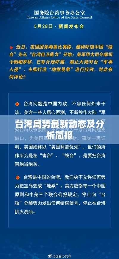 臺灣局勢最新動態及分析簡報
